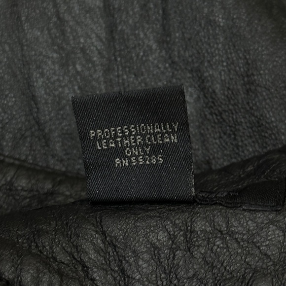 Express Leather Pants 9/10 Black Lambskin Straight Leg Lined No‎ Stretch 29x31.5 - Picture 8 of 8